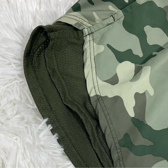 New Athletic Works Core Running  Shorts Green Camo Size Large - Picture 4 of 10